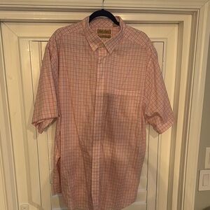 Gold Label RoundTree & Yorke Men's Pink Plaid Shirt Never Worn 3XT